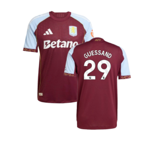 2025-2026 Aston Villa Authentic Home Shirt (Guessand 29)