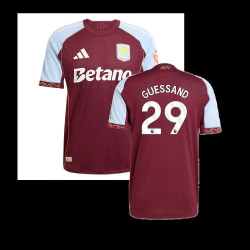 2025-2026 Aston Villa Authentic Home Shirt (Guessand 29)