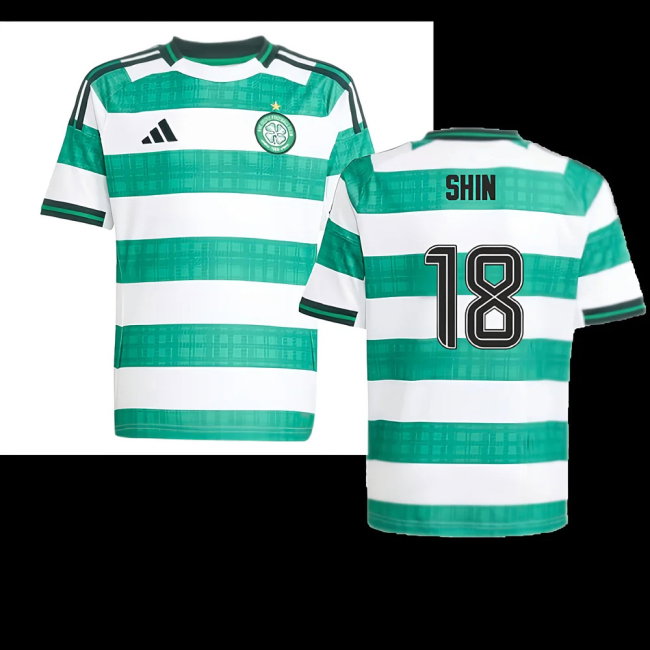 2025-2026 Celtic Home Shirt - Kids (Shin 18)