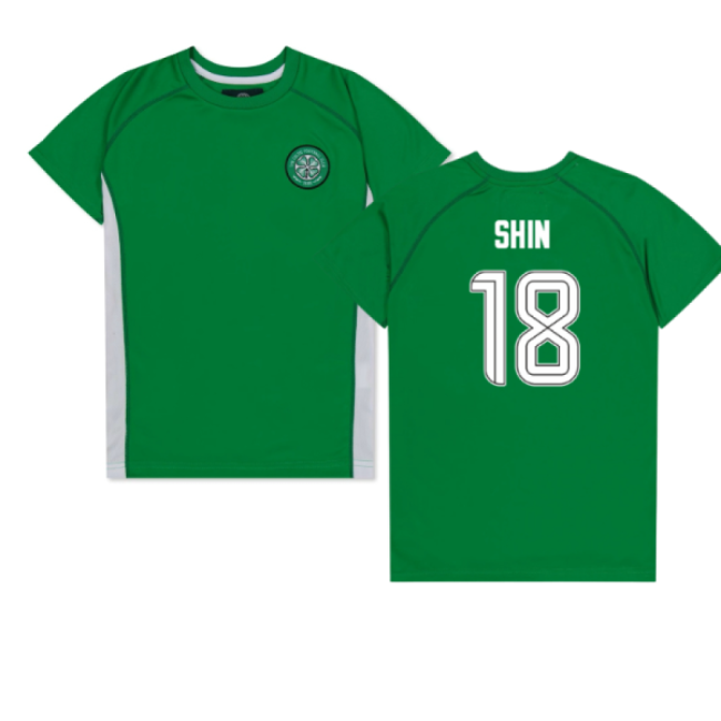 Celtic Poly T-shirt (Green/White) - Kids (Shin 18)