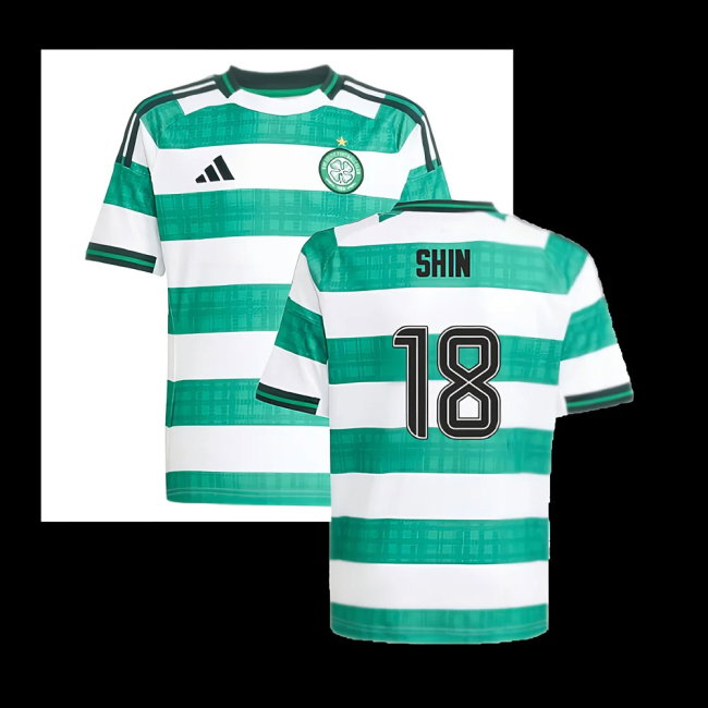 2025-2026 Celtic Home Shirt - Kids (Shin 18)
