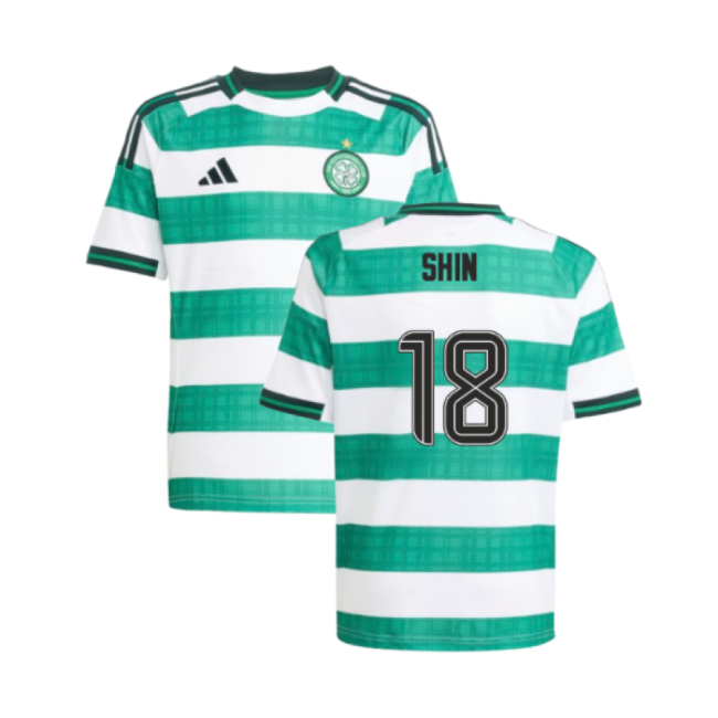 2025-2026 Celtic Home Shirt - Kids (Shin 18)