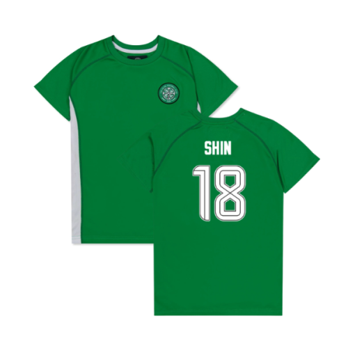 Celtic Poly T-shirt (Green/White) - Kids (Shin 18)