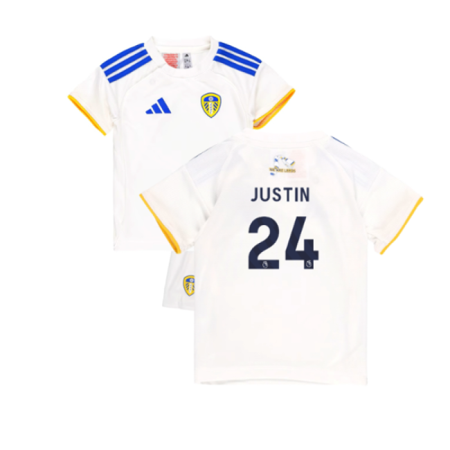 2025-2026 Leeds United Home Baby Kit (Justin 24)