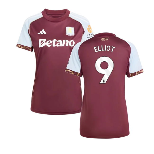 2025-2026 Aston Villa Home Shirt (Womens) (Elliot 9)