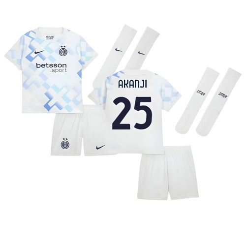 2025-2026 Inter Milan Away Mini Kit (Akanji 25)