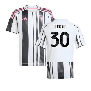 2025-2026 Juventus Home Shirt (Kids) (J.David 30)