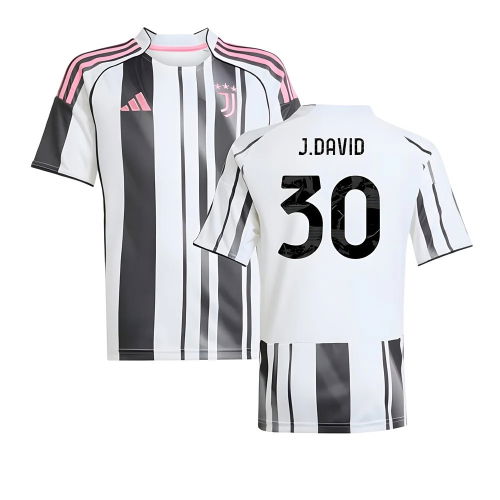 2025-2026 Juventus Home Shirt (Kids) (J.David 30)