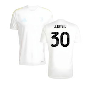 2025-2026 Juventus Training Shirt (White) (J.David 30)
