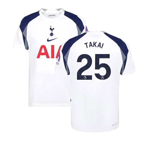 2025-2026 Tottenham Hotspur Authentic Home Shirt (Takai 25)
