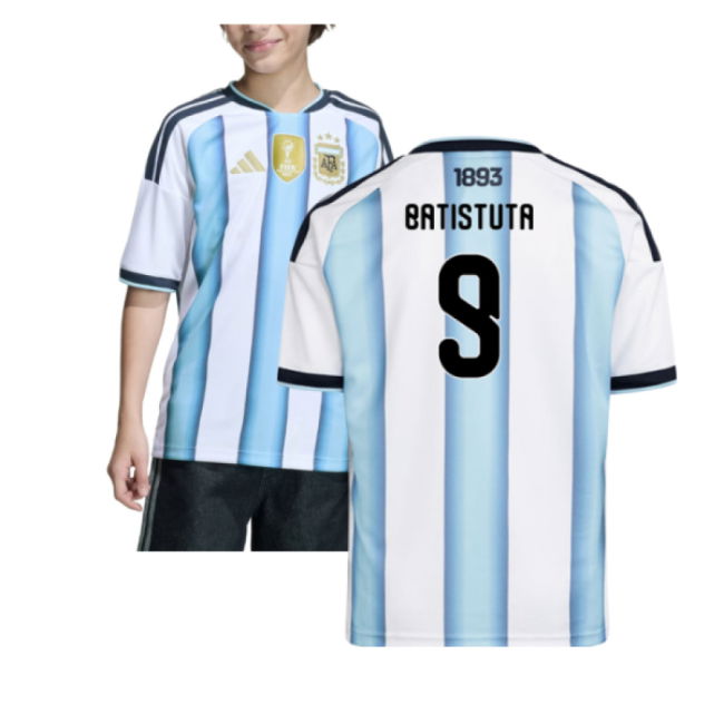 2026-2027 Argentina Home Shirt (Kids) (Batistuta 9)