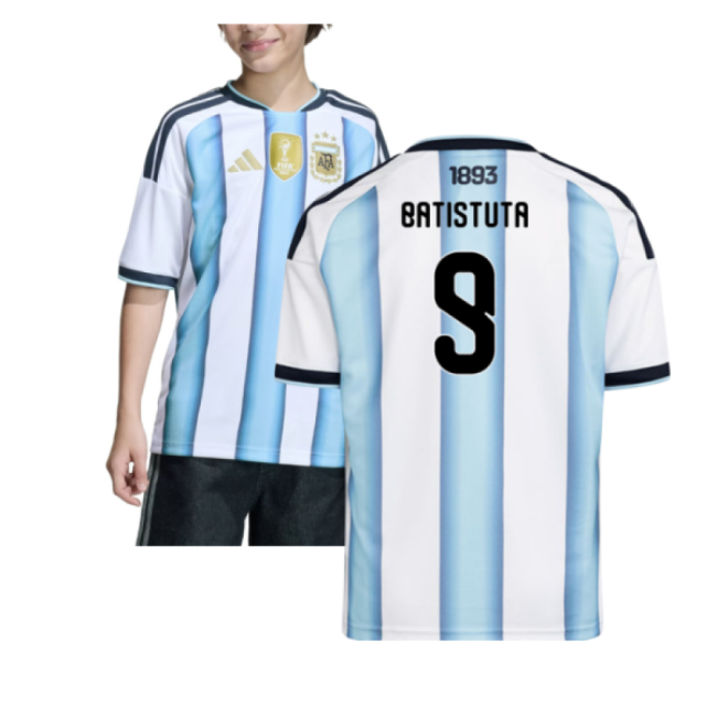 2026-2027 Argentina Home Shirt (Kids) (Batistuta 9)
