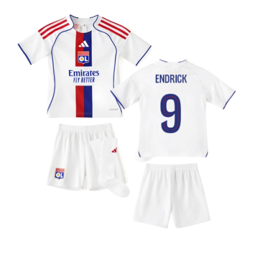 2025-2026 Olympique Lyon Home Mini Kit (Endrick 9)