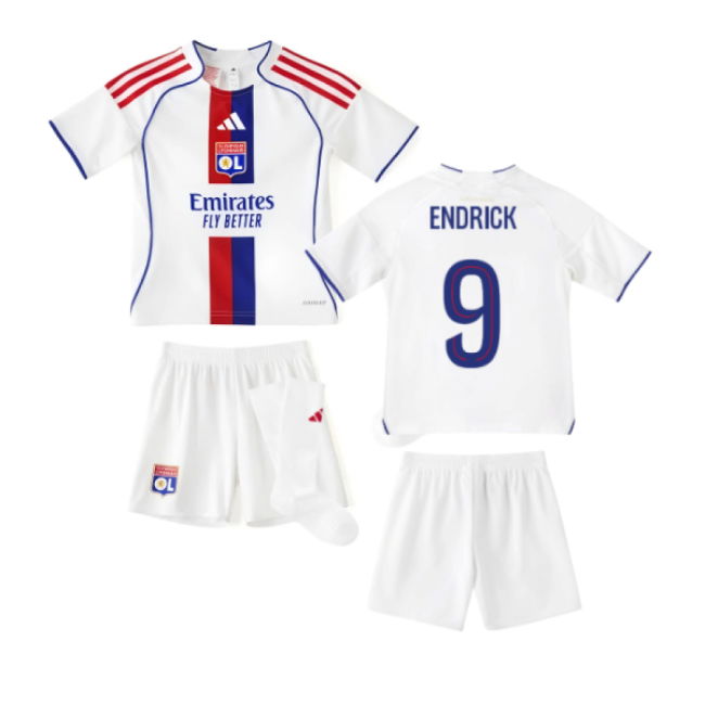2025-2026 Olympique Lyon Home Mini Kit (Endrick 9)
