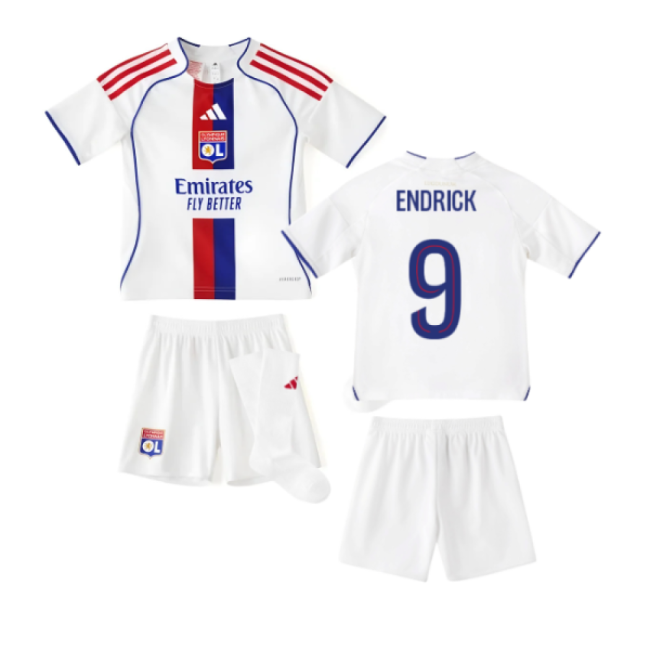 2025-2026 Olympique Lyon Home Mini Kit (Endrick 9)