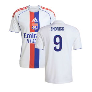 2025-2026 Olympique Lyon Home Shirt (Endrick 9)