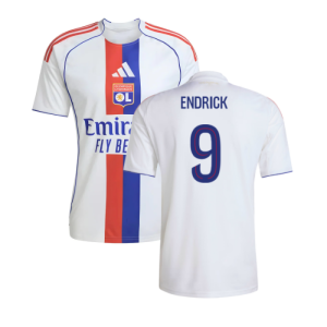 2025-2026 Olympique Lyon Home Shirt (Endrick 9)