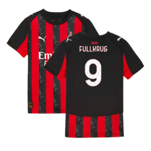 2025-2026 AC Milan Home Shirt (Kids) (Fullkrug 9)