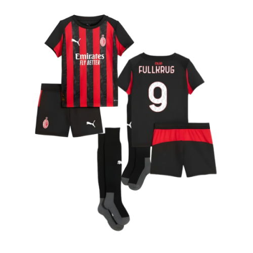 2025-2026 AC Milan Home Mini Kit (Fullkrug 9)