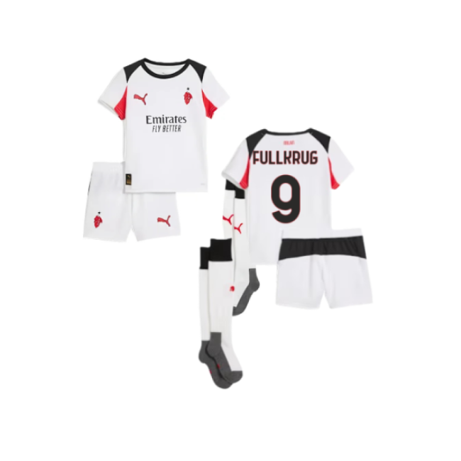 2025-2026 AC Milan Away Mini Kit (Fullkrug 9)