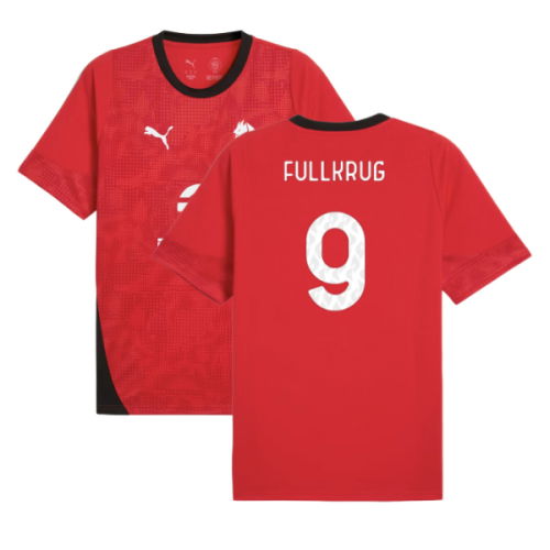 2025-2026 AC Milan Training Jersey (Red) (Fullkrug 9)