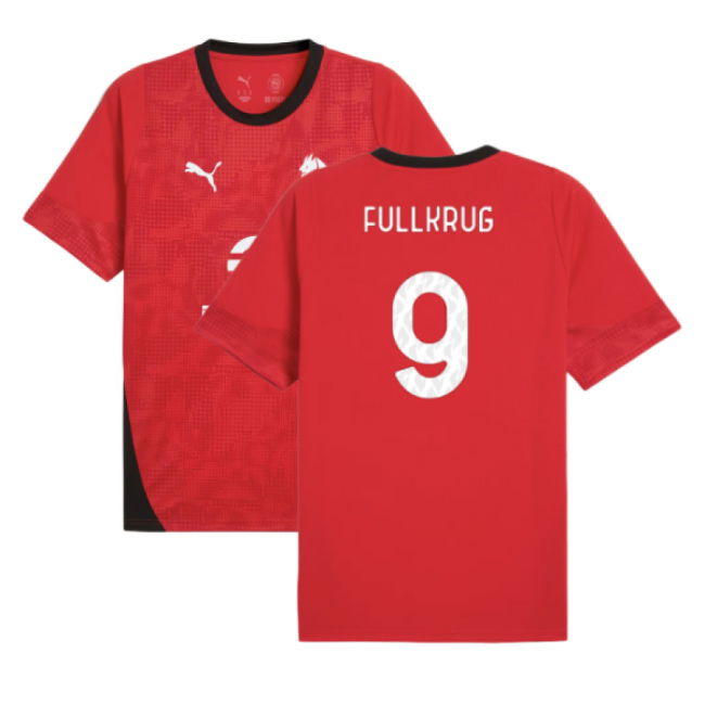 2025-2026 AC Milan Training Jersey (Red) (Fullkrug 9)