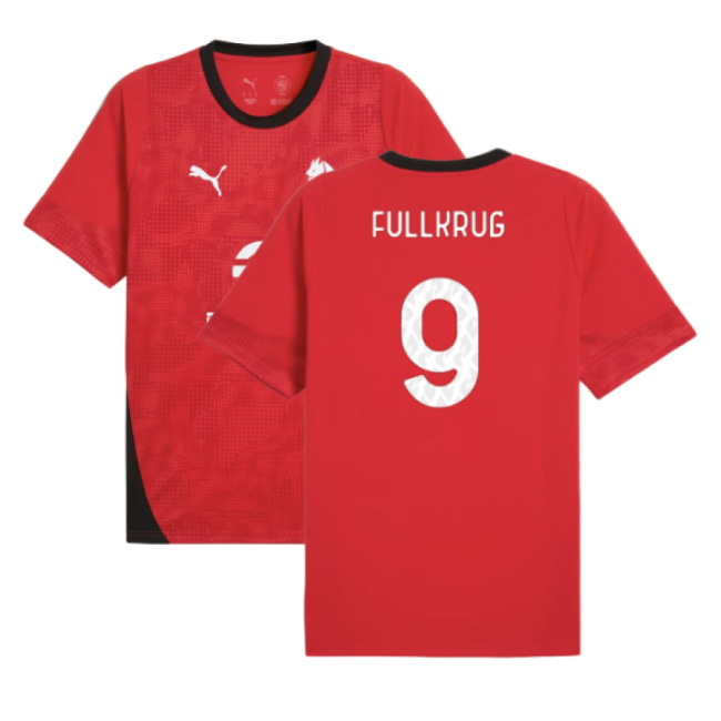 2025-2026 AC Milan Training Jersey (Red) (Fullkrug 9)