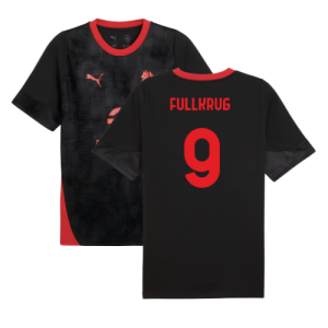 2025-2026 AC Milan Training Jersey (Black) (Fullkrug 9)