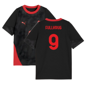 2025-2026 AC Milan Training Jersey (Black) - Kids (Fullkrug 9)