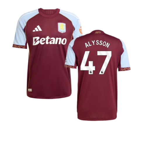 2025-2026 Aston Villa Authentic Home Shirt (Alysson 47)