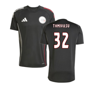 2025-2026 Ajax Training Shirt (Black) (Tomiyasu 32)