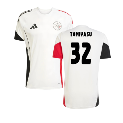 2025-2026 Ajax Training Shirt (White) (Tomiyasu 32)