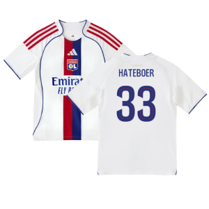 2025-2026 Olympique Lyon Home Shirt (Kids) (Hateboer 33)