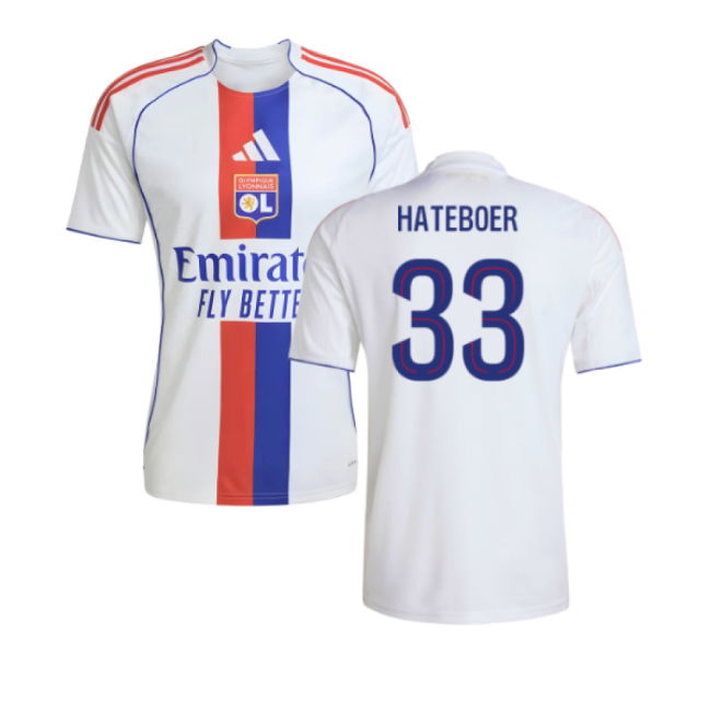 2025-2026 Olympique Lyon Home Shirt (Hateboer 33)