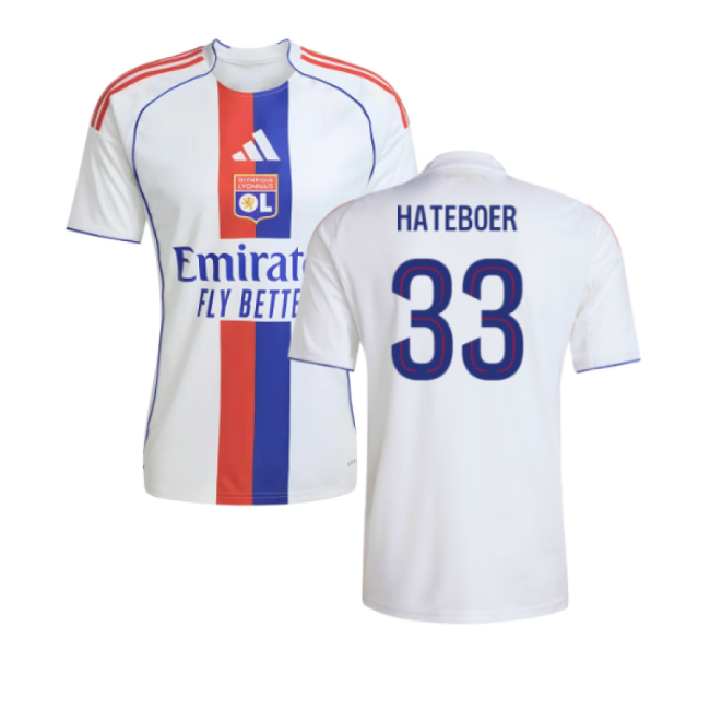 2025-2026 Olympique Lyon Home Shirt (Hateboer 33)