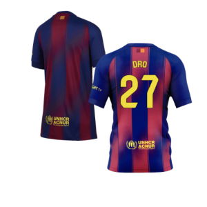 2025-2026 Barcelona Home Shirt (Kids) (Dro 27)