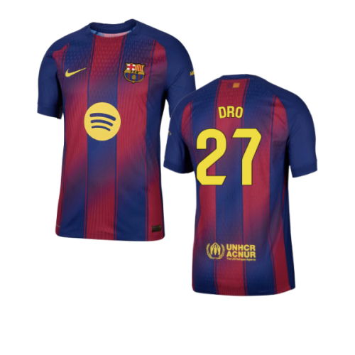 2025-2026 Barcelona Authentic Home Shirt (Dro 27)