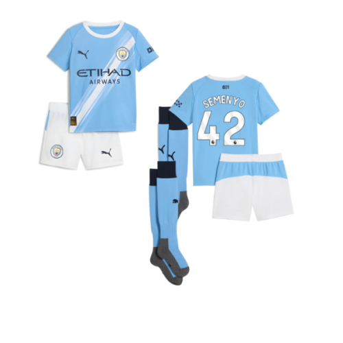 2025-2026 Man City Home Mini Kit (Semenyo 42)