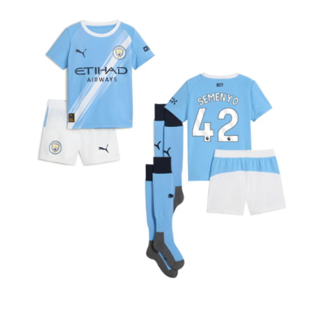 2025-2026 Man City Home Mini Kit (Semenyo 42)