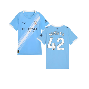 2025-2026 Man City Home Shirt (Womens) (Semenyo 42)