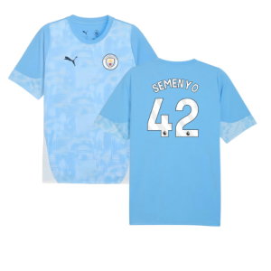 2025-2026 Man City Training Jersey (Light Blue) (Semenyo 42)