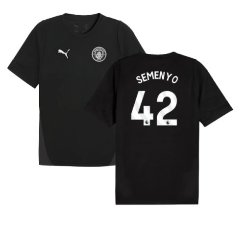 2025-2026 Man City Training Jersey (Black) (Semenyo 42)