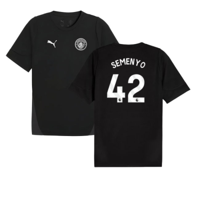 2025-2026 Man City Training Jersey (Black) (Semenyo 42)