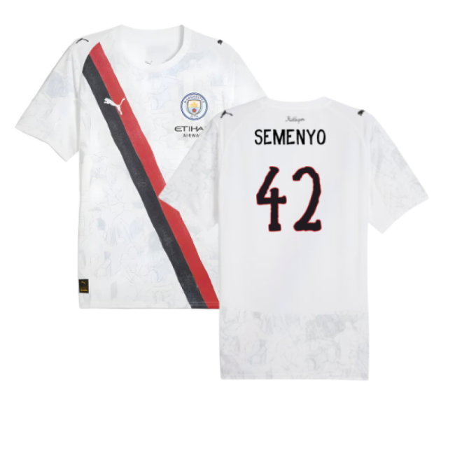 2025-2026 KIDSUPER x Manchester City CWC Shirt (White) (Semenyo 42)