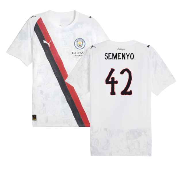 2025-2026 KIDSUPER x Manchester City CWC Shirt (White) (Semenyo 42)