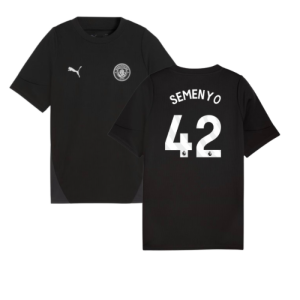 2025-2026 Man City Training Jersey (Black) - Kids (Semenyo 42)