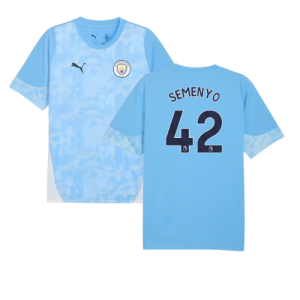 2025-2026 Man City Training Jersey (Light Blue) - Kids (Semenyo 42)