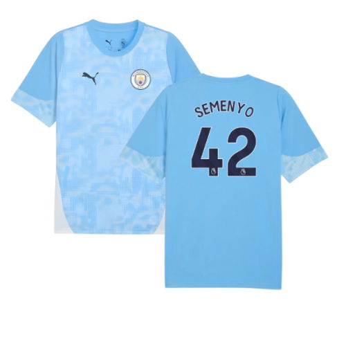 2025-2026 Man City Training Jersey (Light Blue) - Kids (Semenyo 42)