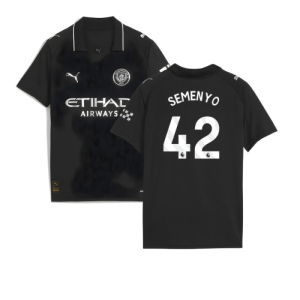 2025-2026 Man City Away Shirt (Kids) (Semenyo 42)