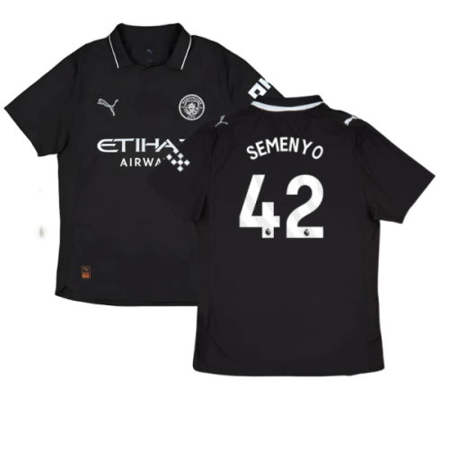 2025-2026 Man City Authentic Away Shirt (Semenyo 42)